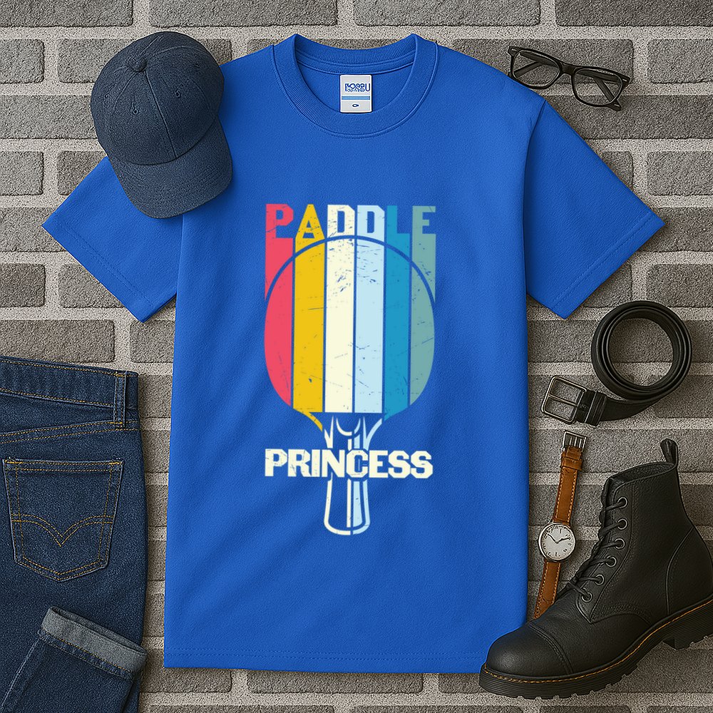 Paddle Princess Table Tennis Mom Funny Ping Pong Cute Gift Tall T-Shirt