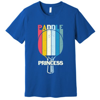 Paddle Princess Table Tennis Mom Funny Ping Pong Cute Gift Premium T-Shirt