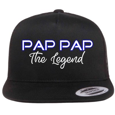 Pap Pap The Legend Gramps Granddad American Grandpa Gift Flatbill Hat