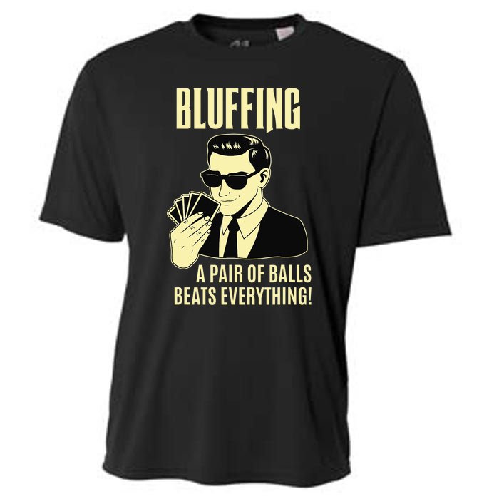 Poker Player Texas Hold'Em Night - Bluffing Funny Poker Cooling Performance Crew T-Shirt