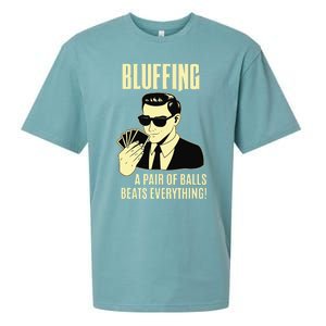 Poker Player Texas Hold'Em Night - Bluffing Funny Poker Sueded Cloud Jersey T-Shirt