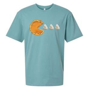 Pumpkin Pie Thanksgiving Day Funny Sueded Cloud Jersey T-Shirt