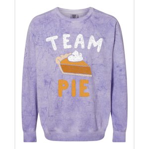 Pumpkin Pie Team Pie Day Thanksgiving Squad Group Colorblast Crewneck Sweatshirt