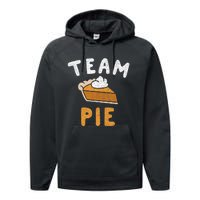 Pumpkin Pie Team Pie Day Thanksgiving Squad Group Performance Fleece Hoodie