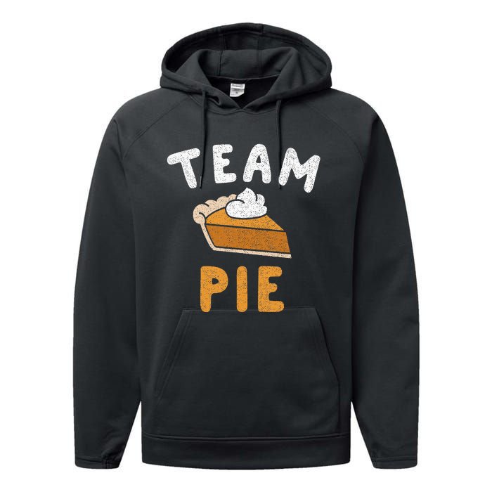 Pumpkin Pie Team Pie Day Thanksgiving Squad Group Performance Fleece Hoodie