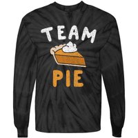 Pumpkin Pie Team Pie Day Thanksgiving Squad Group Tie-Dye Long Sleeve Shirt