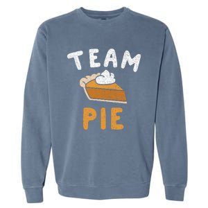 Pumpkin Pie Team Pie Day Thanksgiving Squad Group Garment-Dyed Sweatshirt