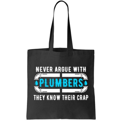 Plumber Plumbing Tools Tote Bag