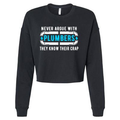 Plumber Plumbing Tools Cropped Pullover Crew