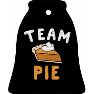 Pumpkin Pie Team Pie Day Thanksgiving Squad Group Ceramic Bell Ornament