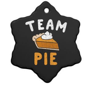 Pumpkin Pie Team Pie Day Thanksgiving Squad Group Ceramic Star Ornament