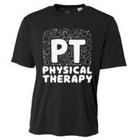 Pt Physical Therapy Heart Therapist Student Pediatric Cooling Performance Crew T-Shirt