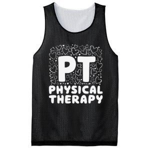 Pt Physical Therapy Heart Therapist Student Pediatric Mesh Reversible Basketball Jersey Tank