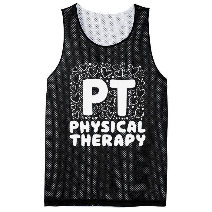 Pt Physical Therapy Heart Therapist Student Pediatric Mesh Reversible Basketball Jersey Tank