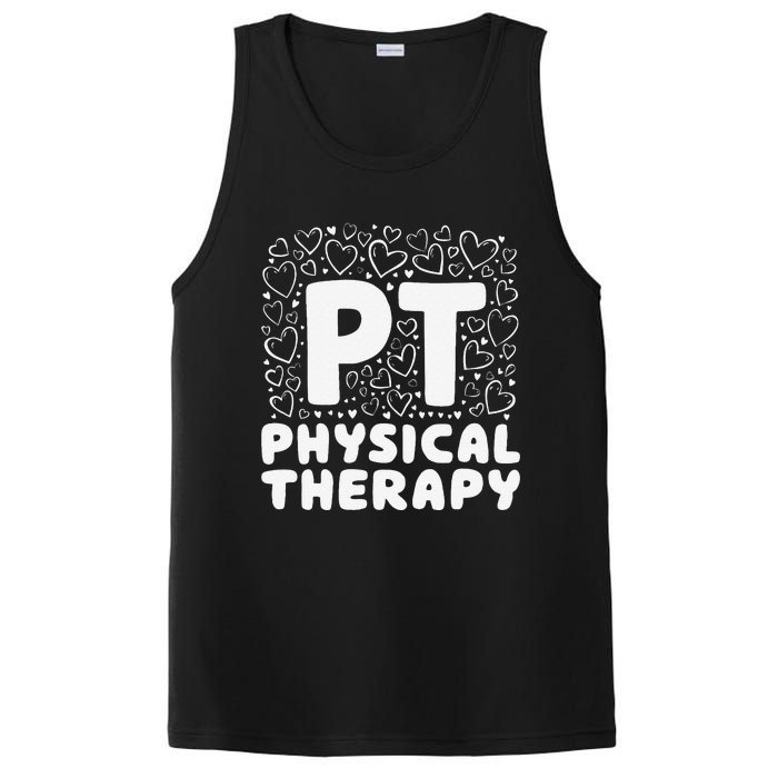 Pt Physical Therapy Heart Therapist Student Pediatric PosiCharge Competitor Tank