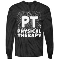 Pt Physical Therapy Heart Therapist Student Pediatric Tie-Dye Long Sleeve Shirt