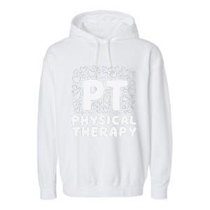 Pt Physical Therapy Heart Therapist Student Pediatric Garment-Dyed Fleece Hoodie