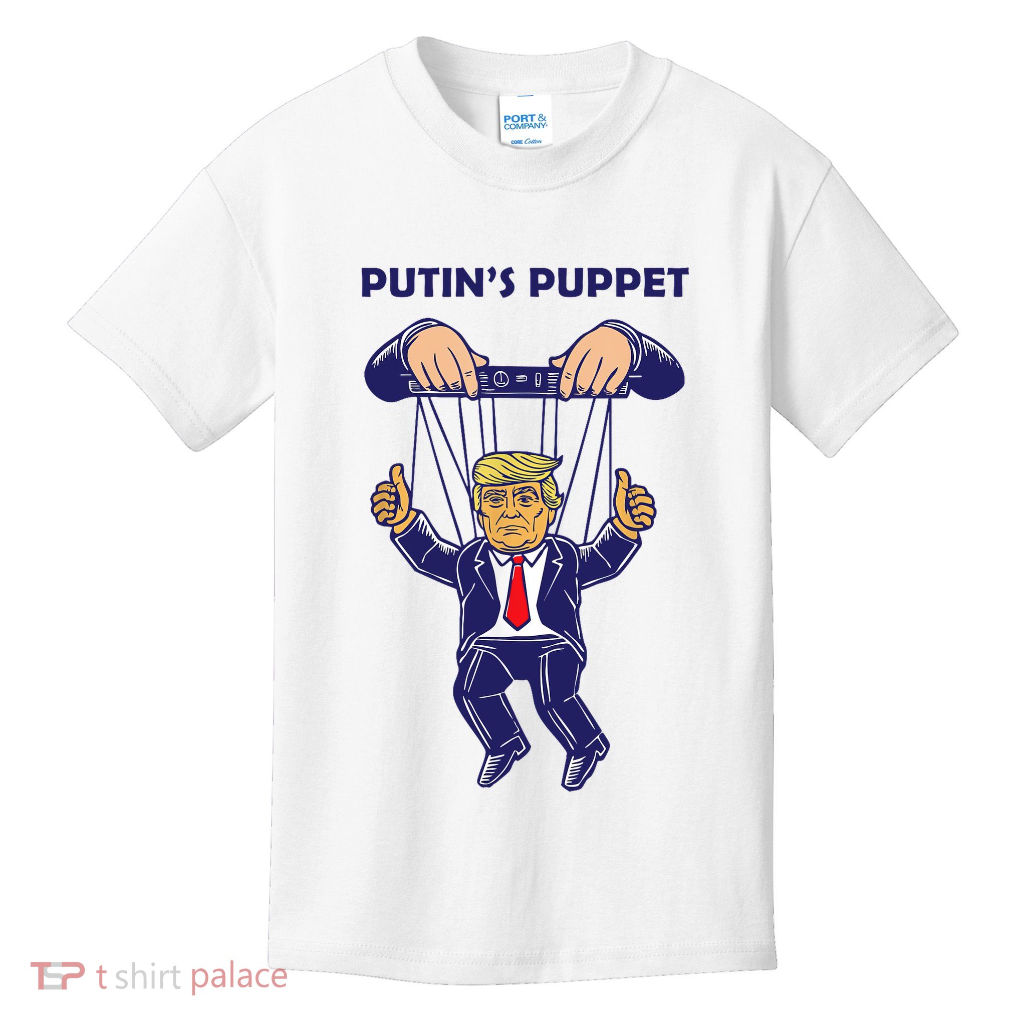 Putin's Puppet Trump Is A Russian Asset Political Parody  Kids T-Shirt