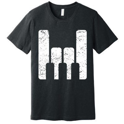 Piano Player Teacher Gift The Keyboard Rocks Premium T-Shirt