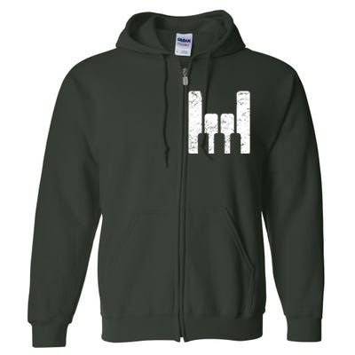 Piano Player Teacher Gift The Keyboard Rocks Full Zip Hoodie