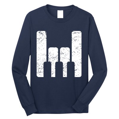 Piano Player Teacher Gift The Keyboard Rocks Long Sleeve Shirt