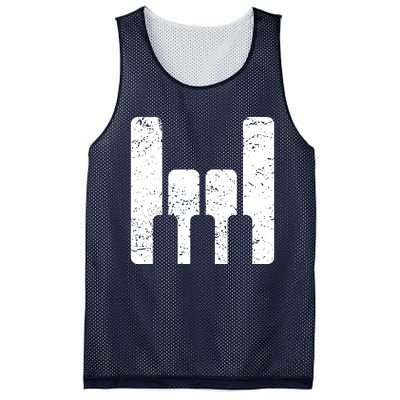 Piano Player Teacher Gift The Keyboard Rocks Mesh Reversible Basketball Jersey Tank