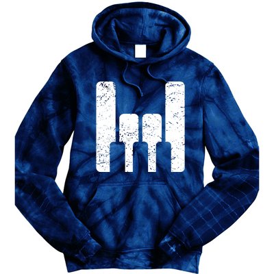 Piano Player Teacher Gift The Keyboard Rocks Tie Dye Hoodie