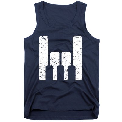 Piano Player Teacher Gift The Keyboard Rocks Tank Top