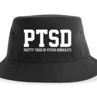 PTSD Pretty Tired Of Stupid Democrats Funny Sustainable Bucket Hat