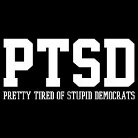 PTSD Pretty Tired Of Stupid Democrats Funny Sustainable Bucket Hat