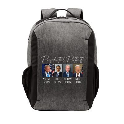 Presidential Portraits Trump More Jobs Obama No Jobs Bush Vector Backpack