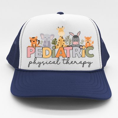 Pediatric Physical Therapy Therapist Pt Crew Safari Animals Trucker Hat