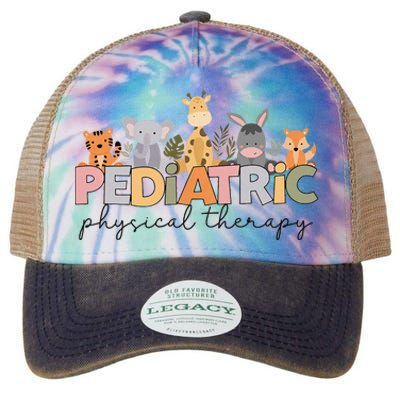 Pediatric Physical Therapy Therapist Pt Crew Safari Animals Legacy Tie Dye Trucker Hat