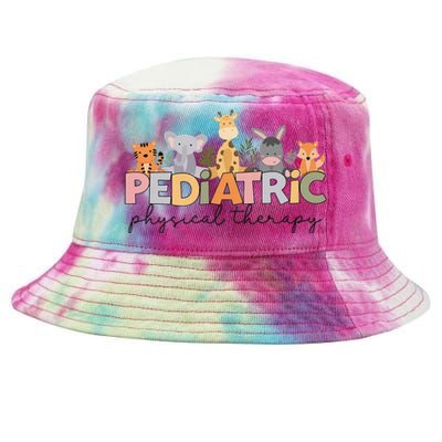 Pediatric Physical Therapy Therapist Pt Crew Safari Animals Tie-Dyed Bucket Hat