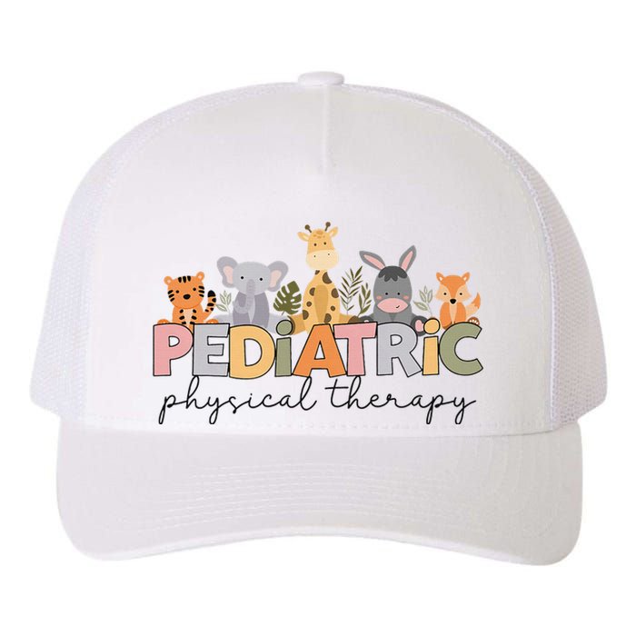 Pediatric Physical Therapy Therapist Pt Crew Safari Animals Yupoong Adult 5-Panel Trucker Hat