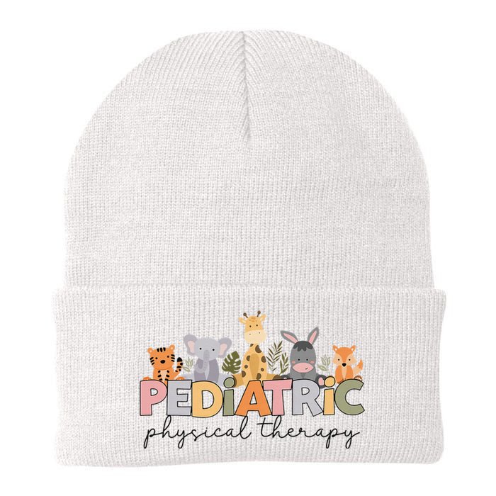 Pediatric Physical Therapy Therapist Pt Crew Safari Animals Knit Cap Winter Beanie