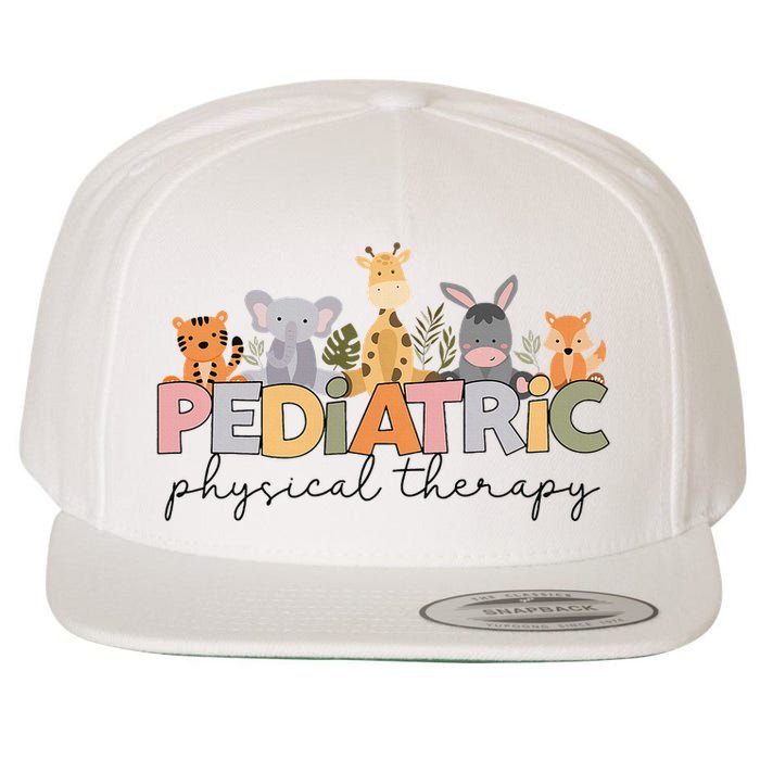 Pediatric Physical Therapy Therapist Pt Crew Safari Animals Wool Snapback Cap