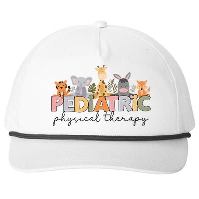 Pediatric Physical Therapy Therapist Pt Crew Safari Animals Snapback Five-Panel Rope Hat