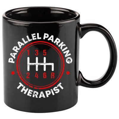 Parallel Parking Therapist Funny Driving School 11oz C Handle Ceramic Mug