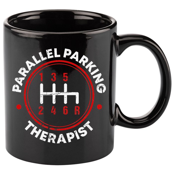 Parallel Parking Therapist Funny Driving School 11oz C Handle Ceramic Mug