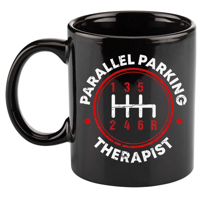 Parallel Parking Therapist Funny Driving School 11oz C Handle Ceramic Mug