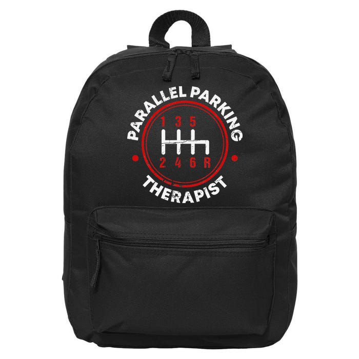 Parallel Parking Therapist Funny Driving School 16 in Basic Backpack