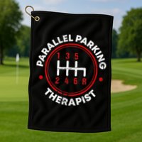 Parallel Parking Therapist Funny Driving School Golf Towel