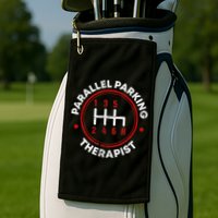 Parallel Parking Therapist Funny Driving School Golf Towel