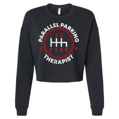 Parallel Parking Therapist Funny Driving School Cropped Pullover Crew
