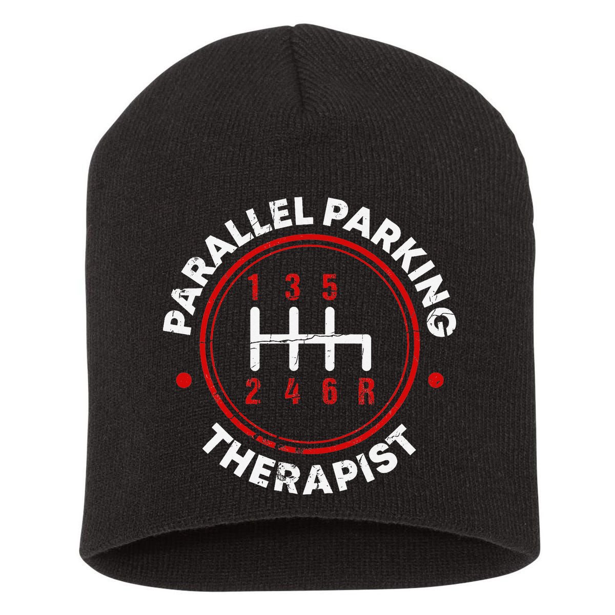 Parallel Parking Therapist Funny Driving School Short Acrylic Beanie