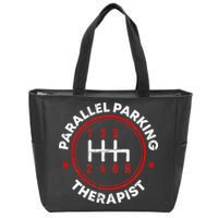 Parallel Parking Therapist Funny Driving School Zip Tote Bag
