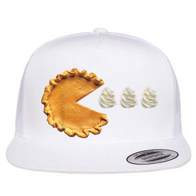 Pumpkin Pie Thanksgiving Flat Bill Trucker Hat