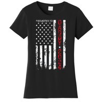 Patriotic Promoted To Daddy Est 2024 First Time Dad Women's T-Shirt