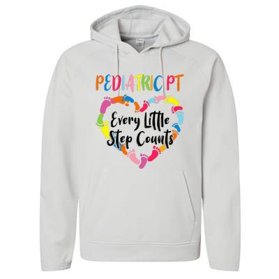 Pediatric Physical Therapy PT Every Little Step Counts Performance Fleece Hoodie